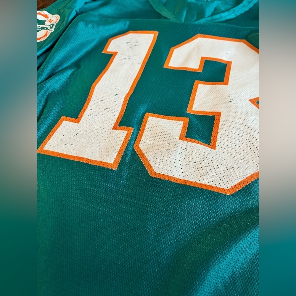 🔥Retro Dan Marino Miami Friggen Dolphins Teal NFL Jersey🔥 - Picture 2 of 4